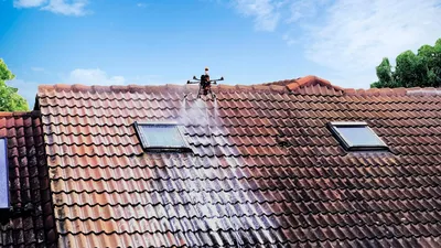 Nettoyage Toiture avec drone