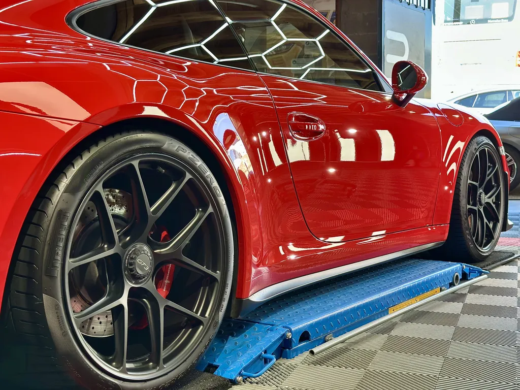 traitement céramique et protection PPF face avant porsche 991 GT3 sur lyon 