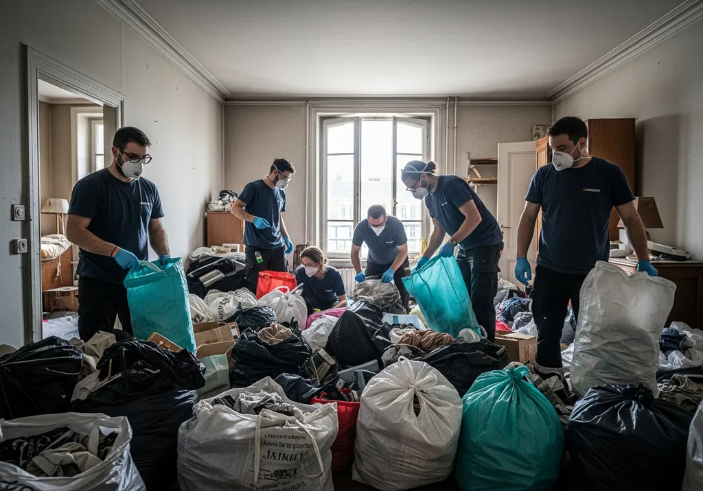 Intervention spécialisée pour successions logements insalubres syndrome de Diogène avec tri minutieux désinfection accompagnement professionnel humain