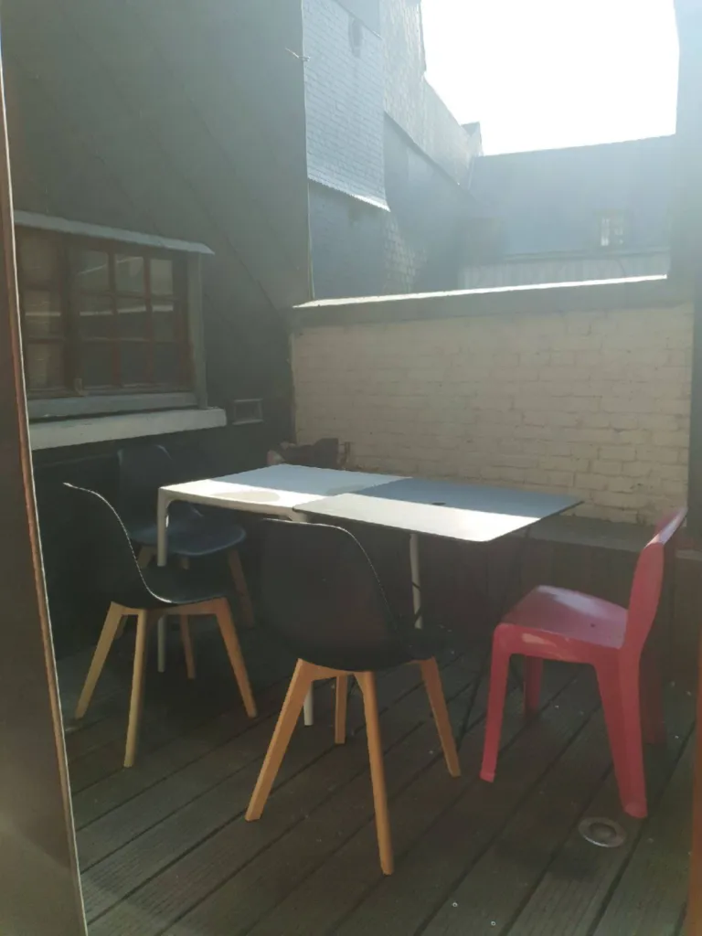 Terrasse accessible par le salon