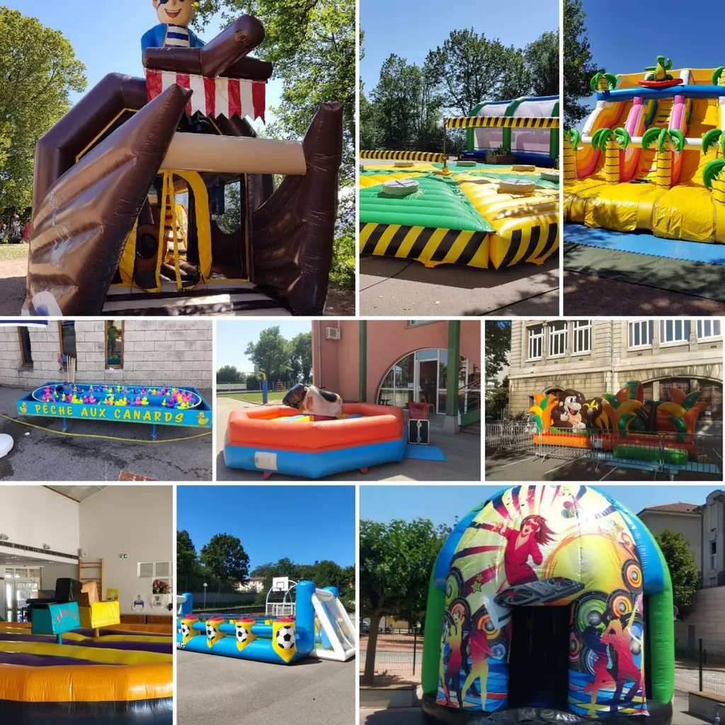 Location de structures gonflables et agence de loisirs & divertissements dans le Rhône