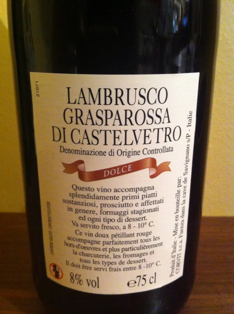 Lambrusco grasparossa di castelvetro