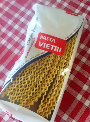 Pates à lasagnettes ondulées