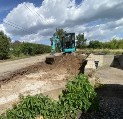 Entreprise de terrassement pour projet extérieur à Mittelhausbergen, dans le Bas-Rhin CLK