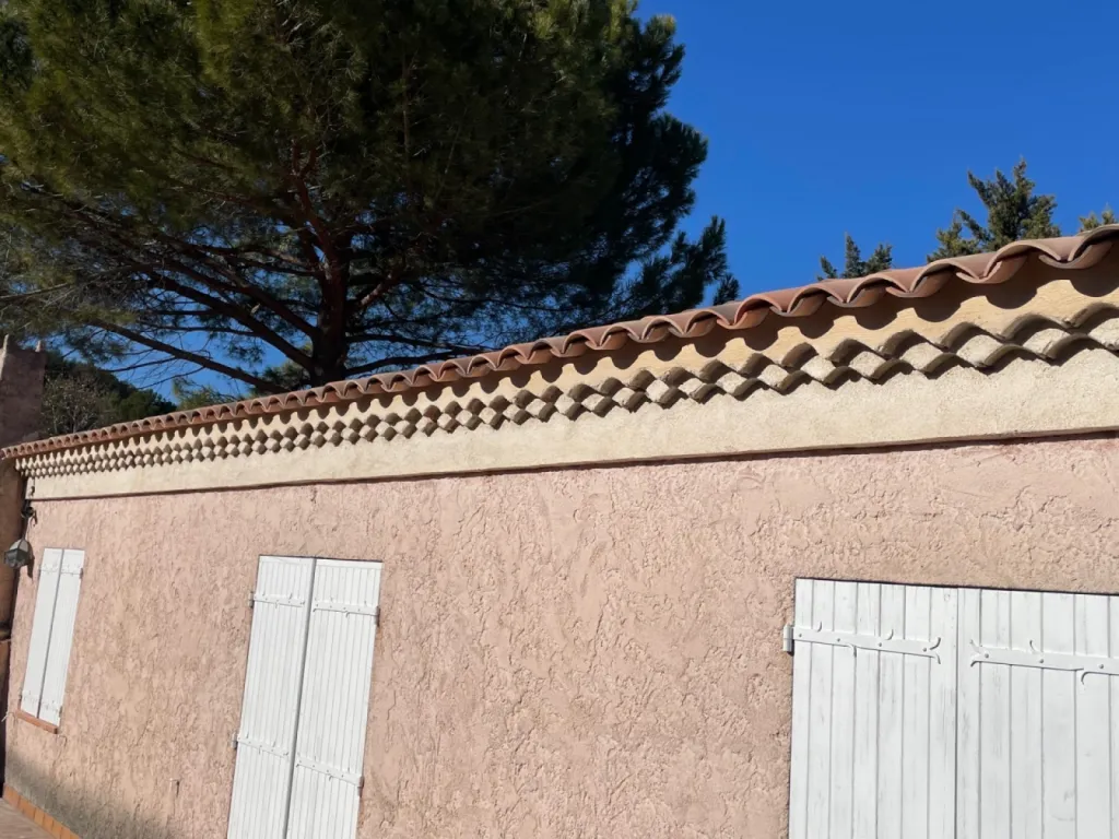 finition enduit sur genoise sur martigues