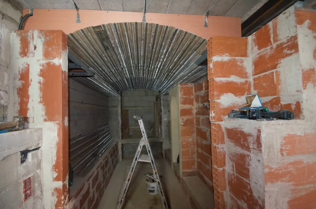 Photo travaux de la création d'une cave par Inspirations d'Intérieurs 