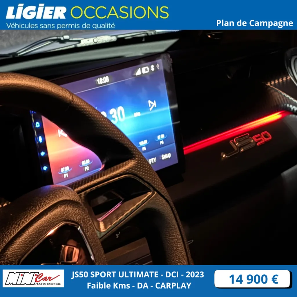 Voiture sans permis Ligier JS50 Sport Ultimate d'occasion Venelles