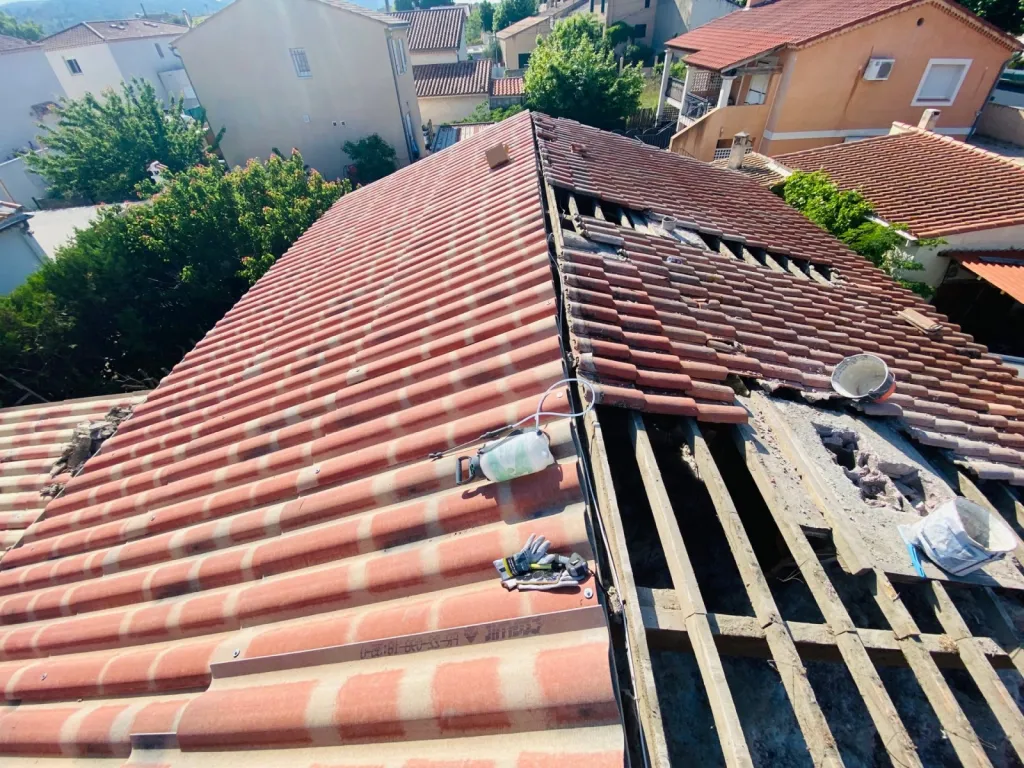dépose et pose de toiture sur aix en provence