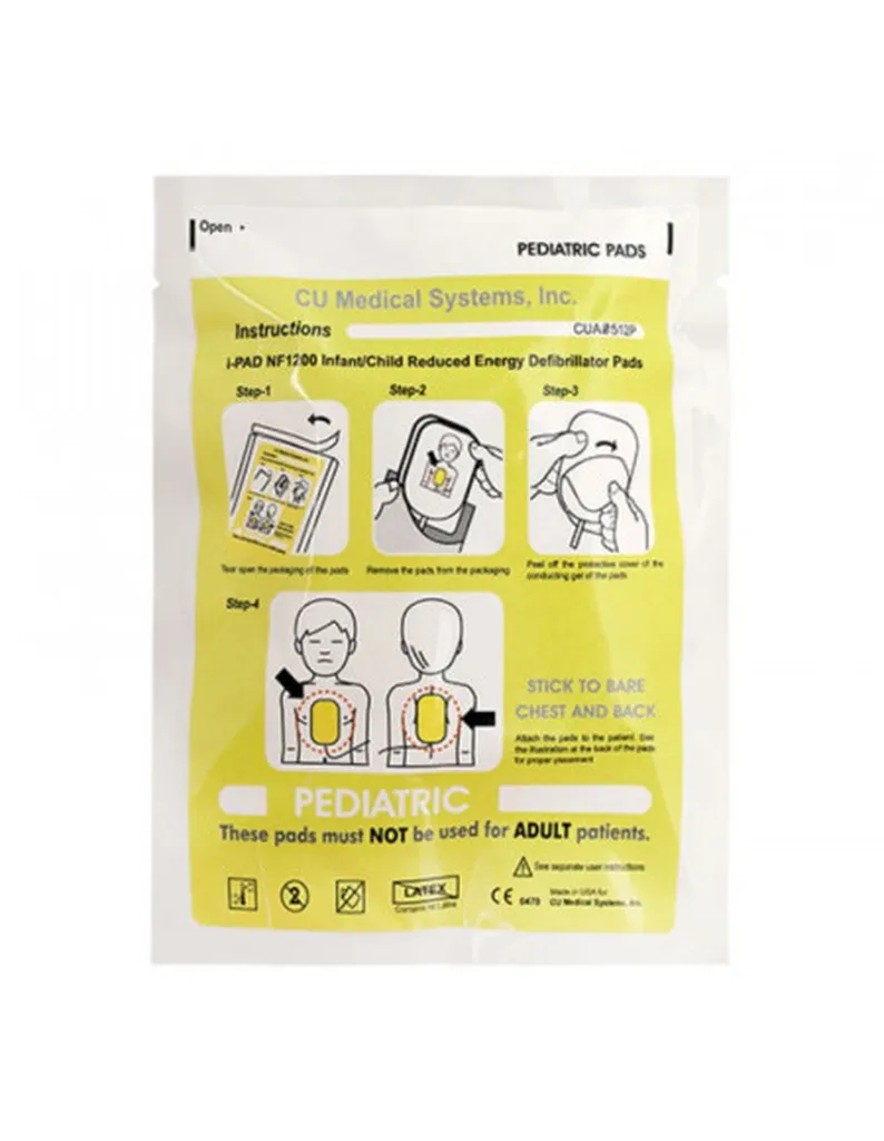 Électrodes pédiatriques pour défibrillateur CU Medical i-PAD  1200 à Paris