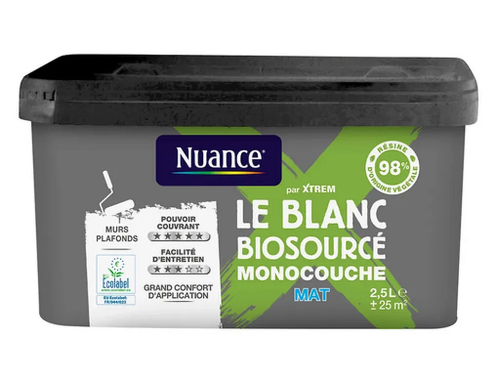 Peinture biosourcée Nuance mat 2.5L