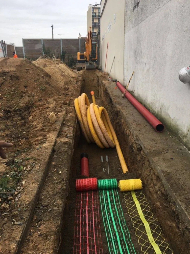 Entreprise professionnelle pour pose de réseaux secs à Brumath au nord de Strasbourg CLK