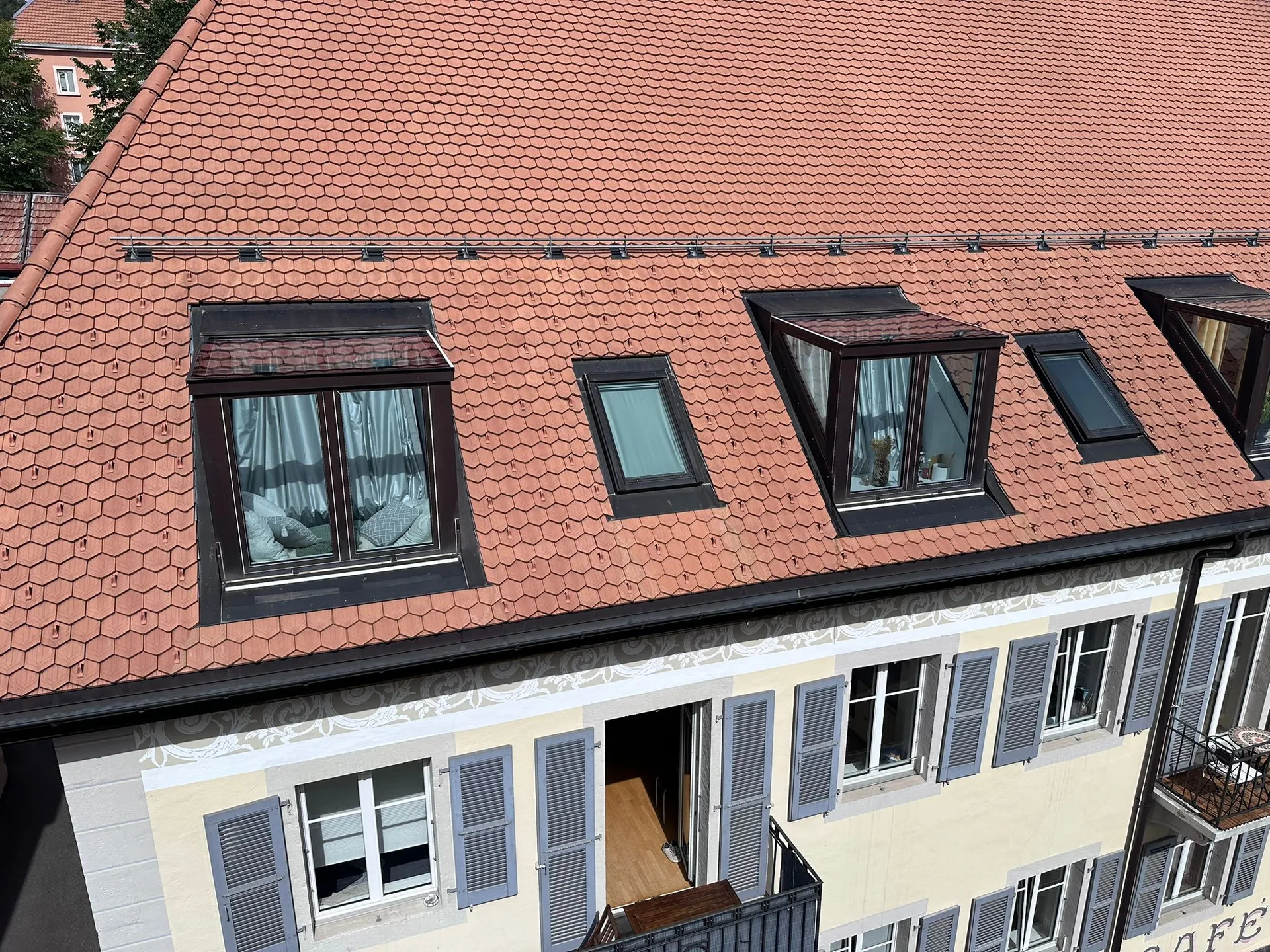 Films solaire 3M Prestige 70 contre la chaleur sur des fenêtre en toiture