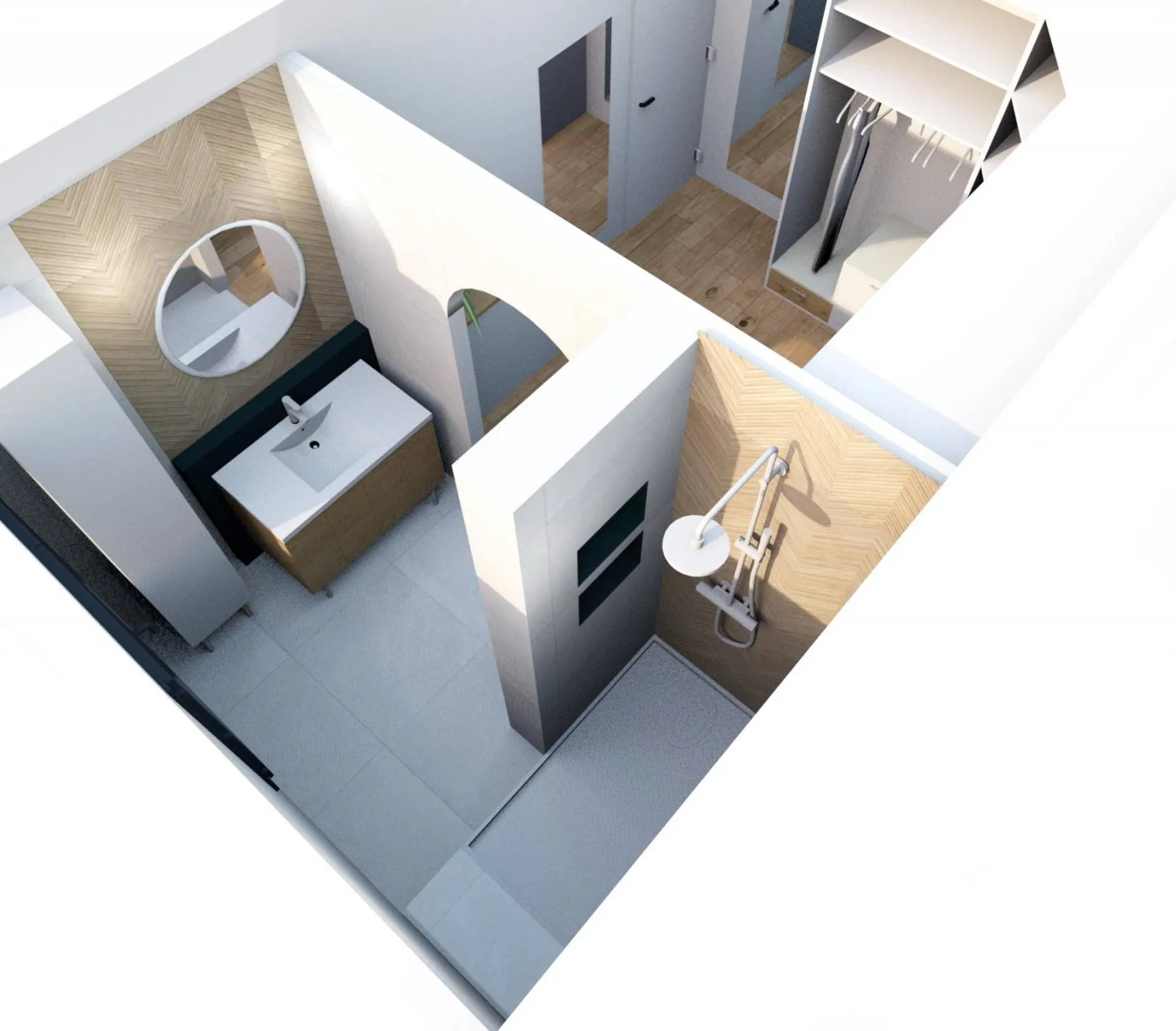 Architecte DPLG et Architecte d’intérieur pour travaux de reconstruction et surélévation d’une maison existante avec intégration d’une piscine sur Aix-En-Provence