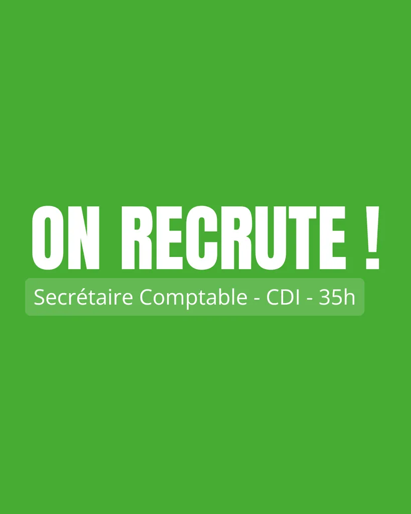 SECRÉTAIRE COMPTABLE (H/F) – CDI 35h