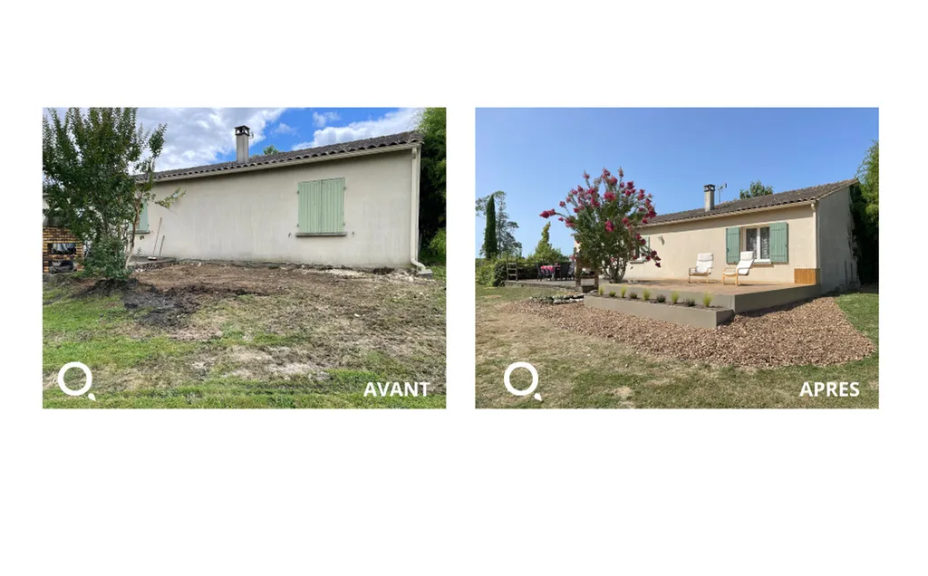 Hydro terrasse Aqualyo fabrication française : valorisez l’eau de pluie pour votre propriété dans le Sud-Ouest. 
