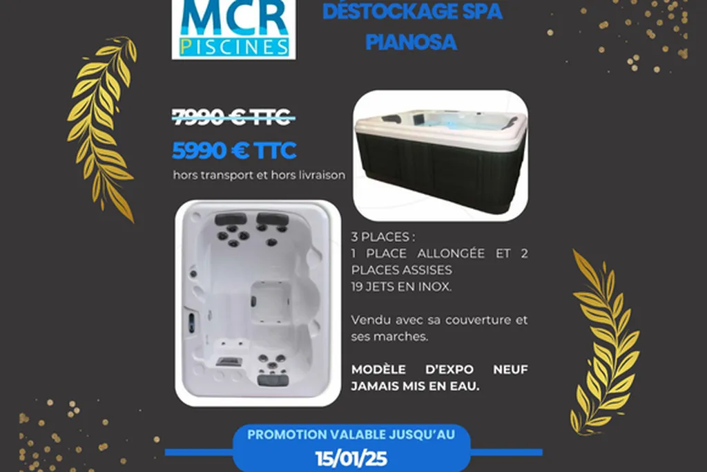 Promotion spas Nîmes - Mcr Piscines et Spas