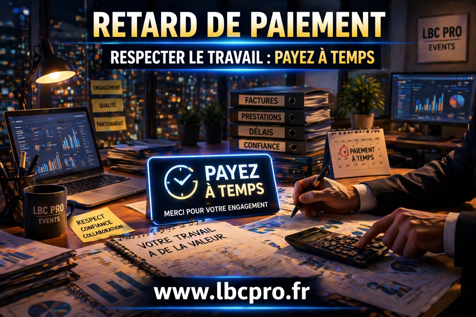 Retard de paiement ,  ou comment être réglo ?