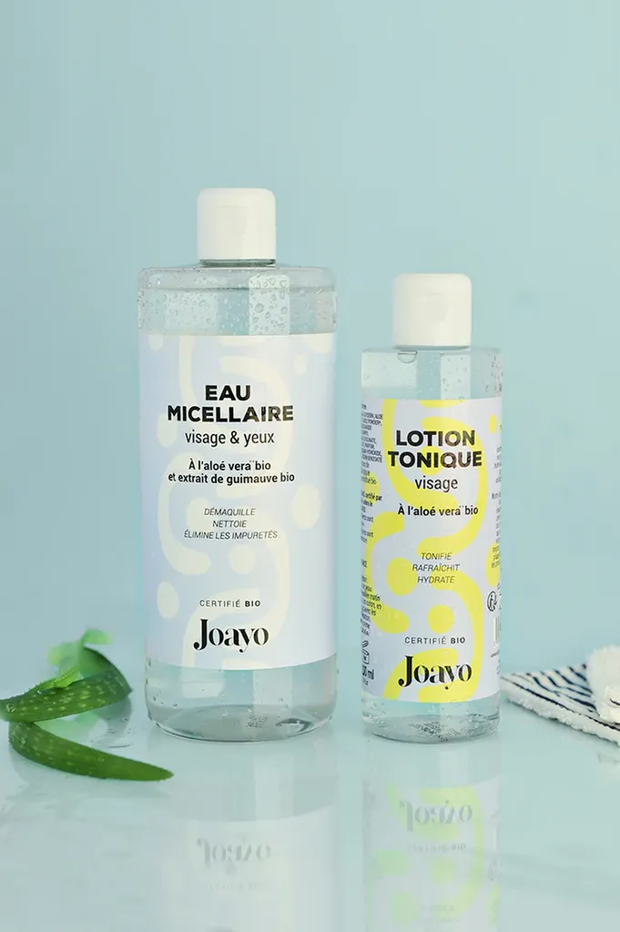 eau micellaire et lotion tonique joayo