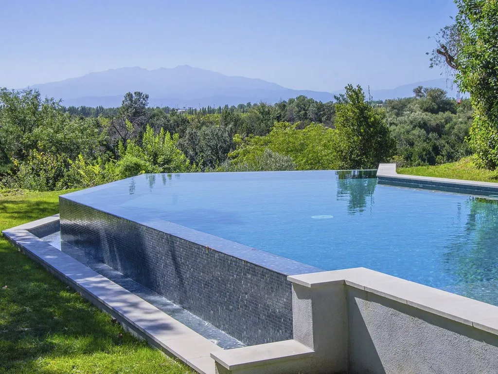 UNE PISCINE GRIS BLEU - MOSAÏQUE DOLERITE