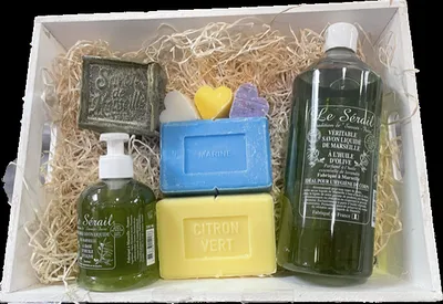 Coffret cadeau plateau de Noel savon de Marseille