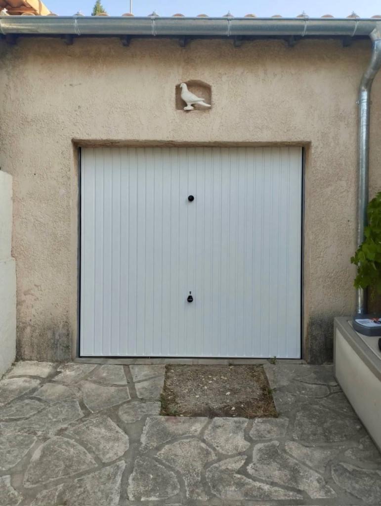 Porte de garage basculante en acier