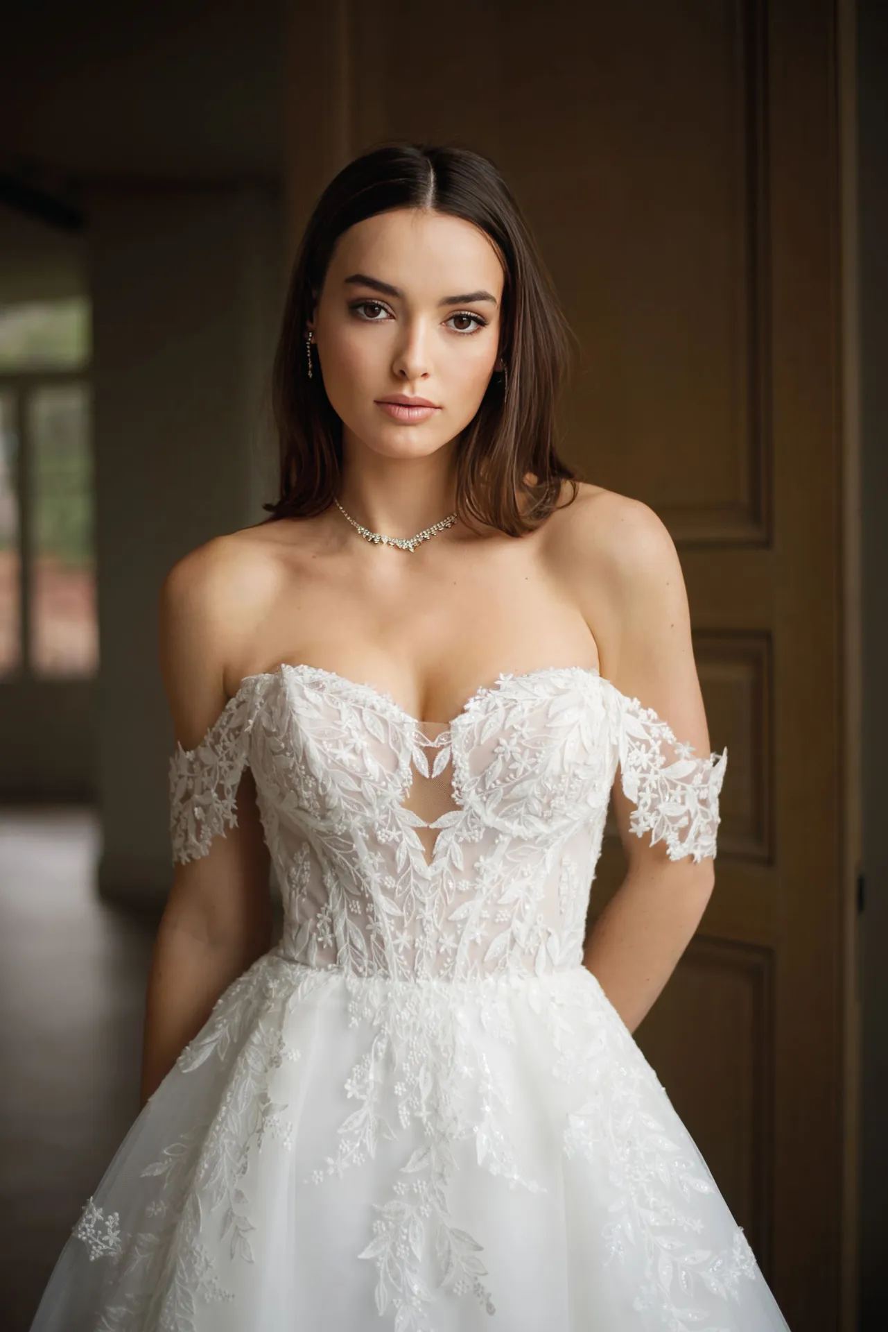 Robe de mariée bustier coeur dans la boutique Anthea N'DRI