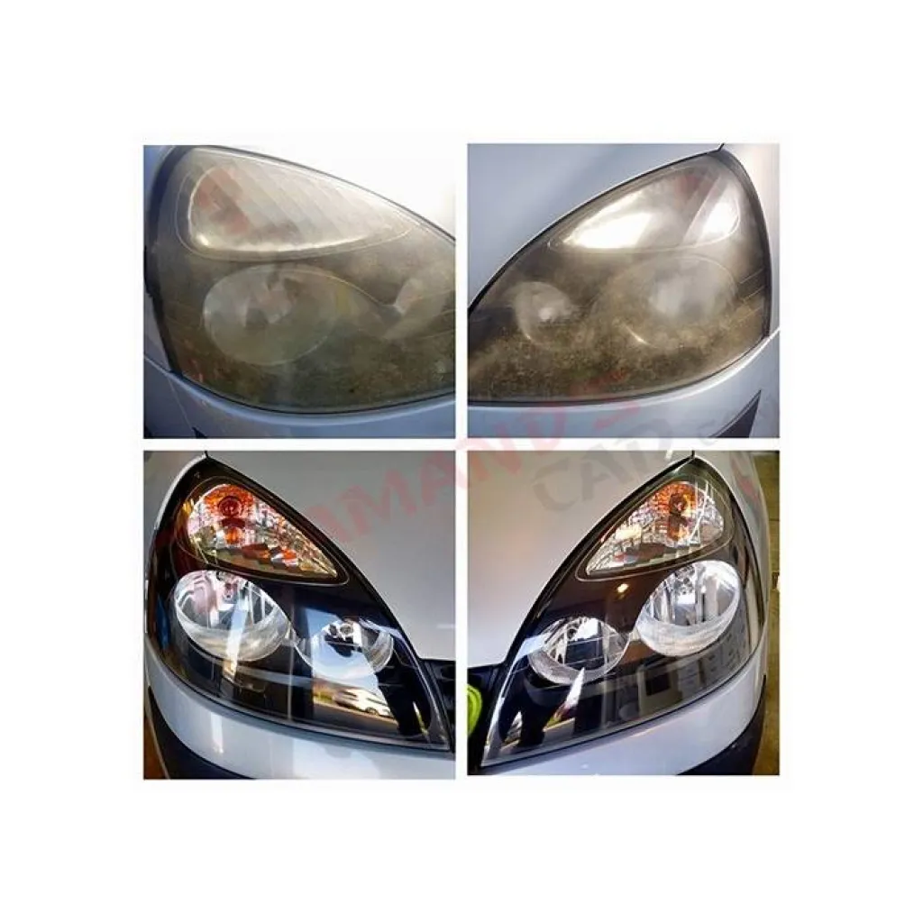 résultat incroyable du polish 4k diamand's car sur des feux de clio 2