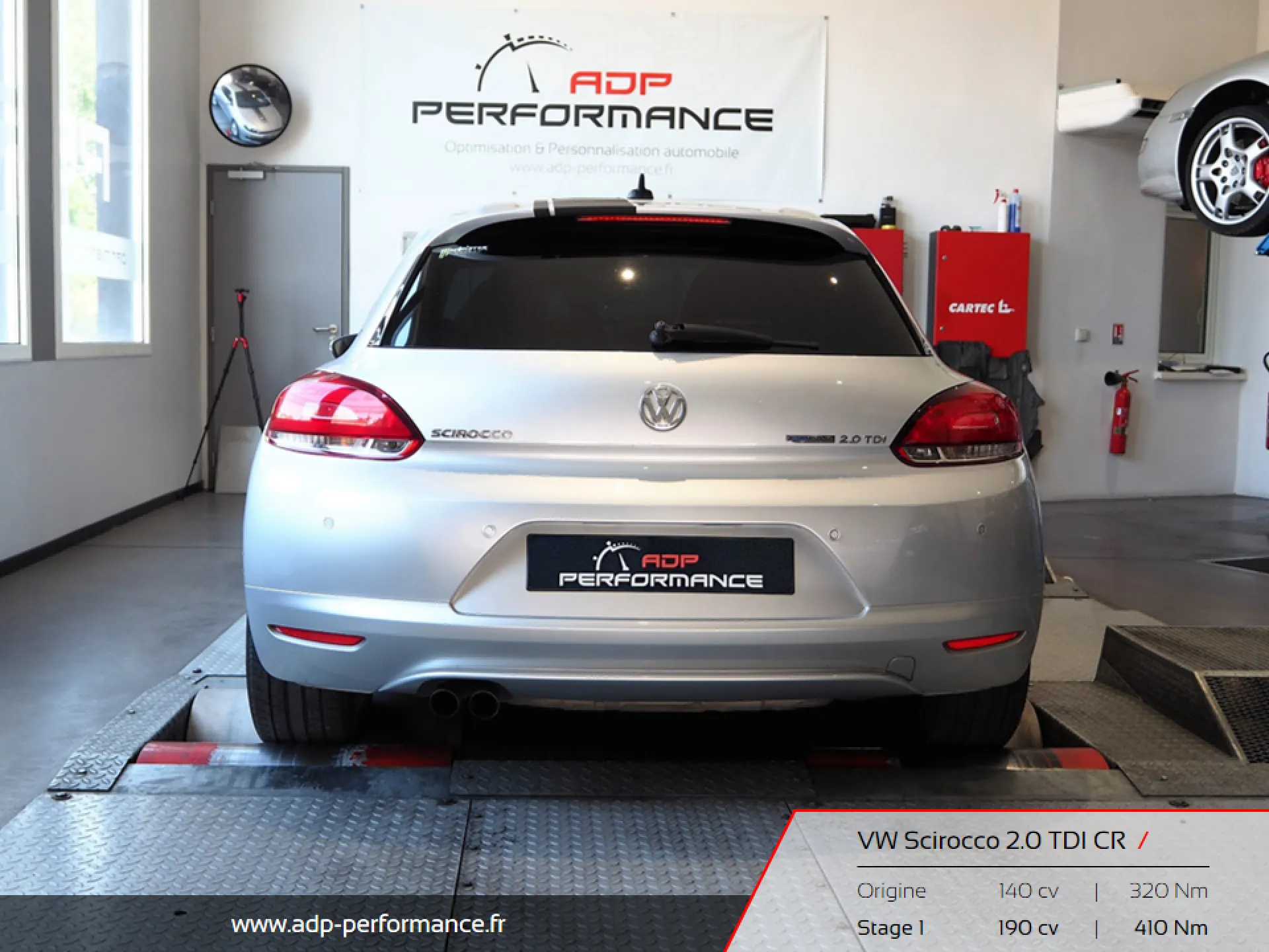 Reprogrammation moteur Orange - VW Scirocco 2.0 TDI CR 140 - ADP Performance