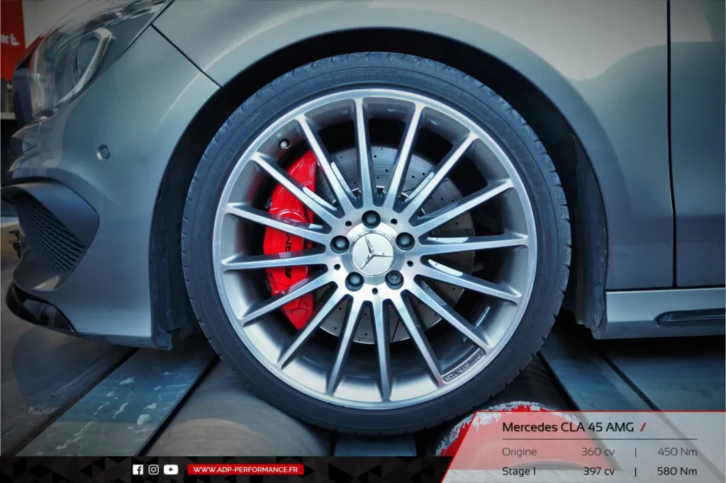 Reprogrammation moteur Nice - Mercedes CLA 45 AMG 360cv - ADP Performance
