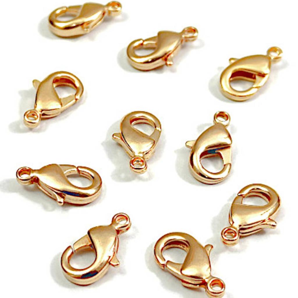 Lot De 700 Fermoirs Mousquetons Dorés + Anneaux Ouverts Pour Bijoux Et Créations DIY