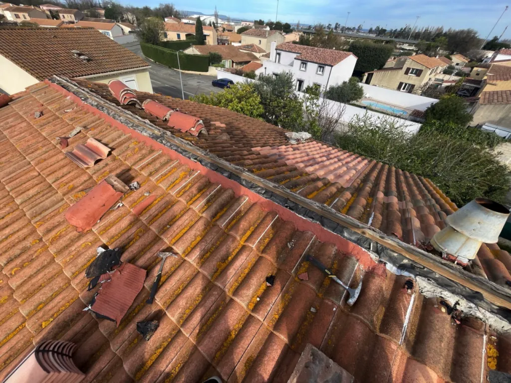 Rénovation d’un Faîtage d’une toiture de maison près de Martigues 13500