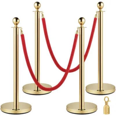 Location potelets dores avec corde rouge VIP a Frejus Var