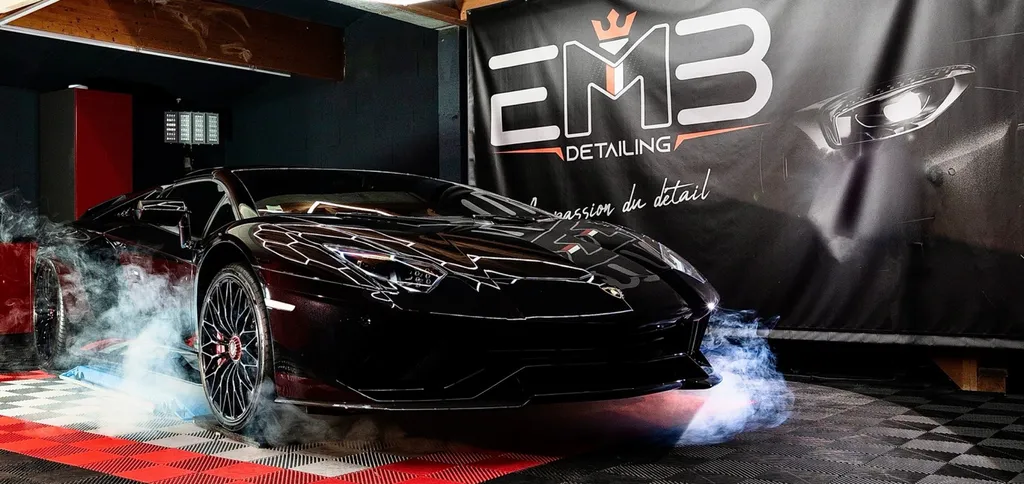 PPF pour rénovation, protection traitement céramique sur Lamborghini Aventador  proche de Lyon