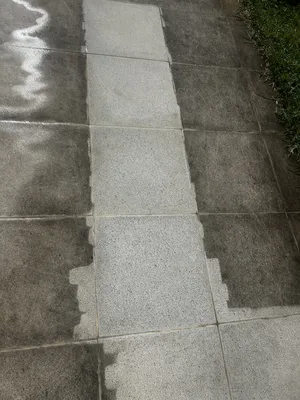 Nettoyage vapeur basse pression d'une terrasse 