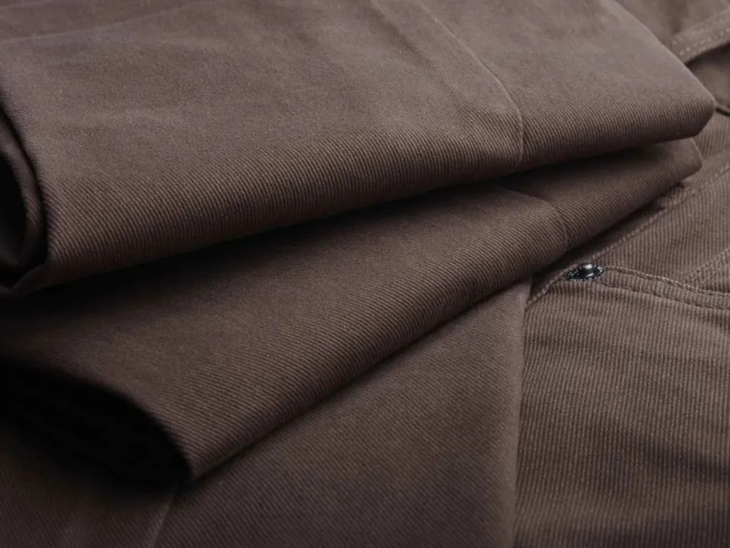 photographe zoom textile twill léger coton chocolat