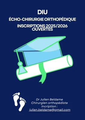Dr Julien Beldame est coordinateur du DIU écho-chirurgie pied cheville