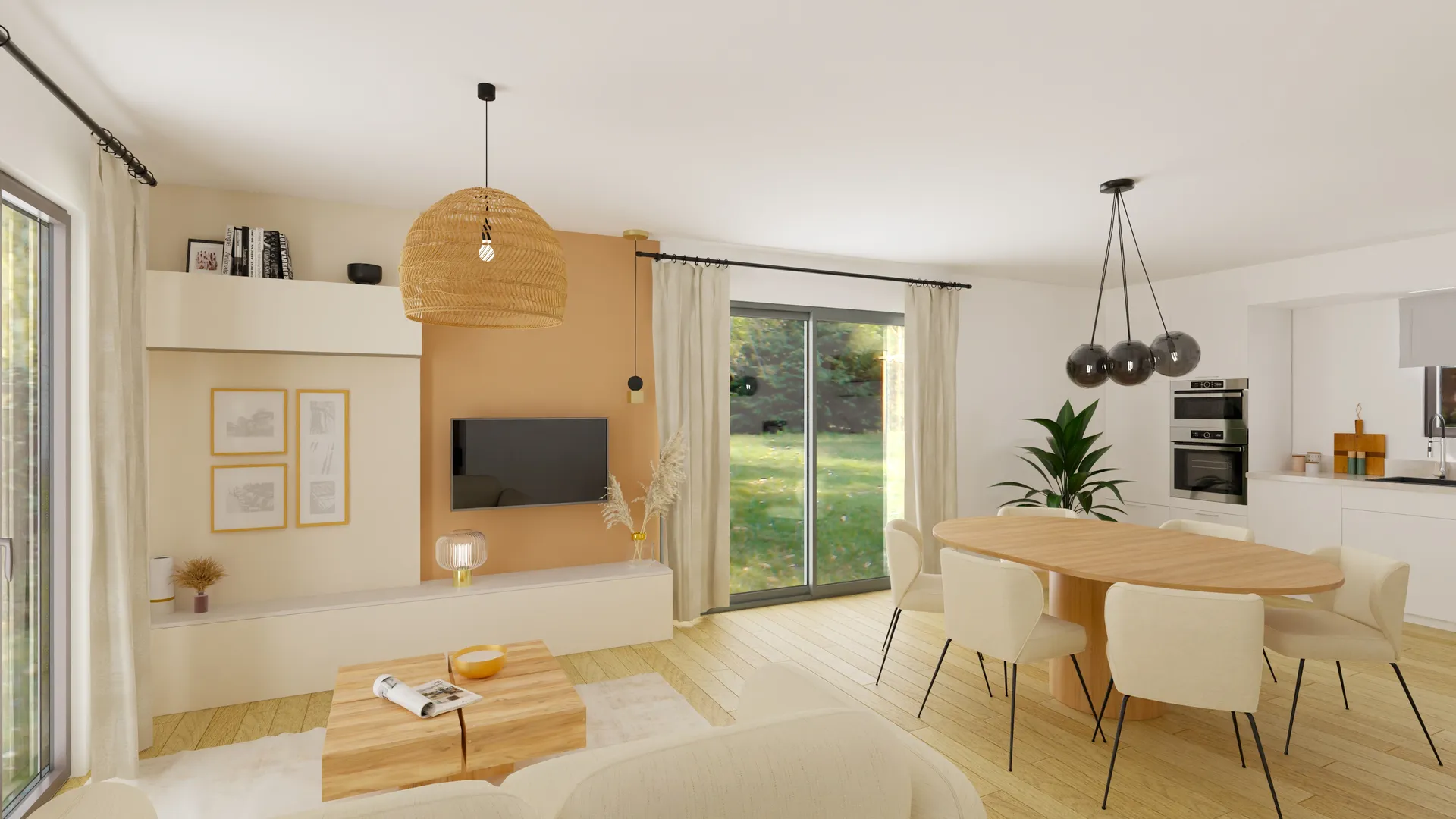 Maison droite de 100 m²