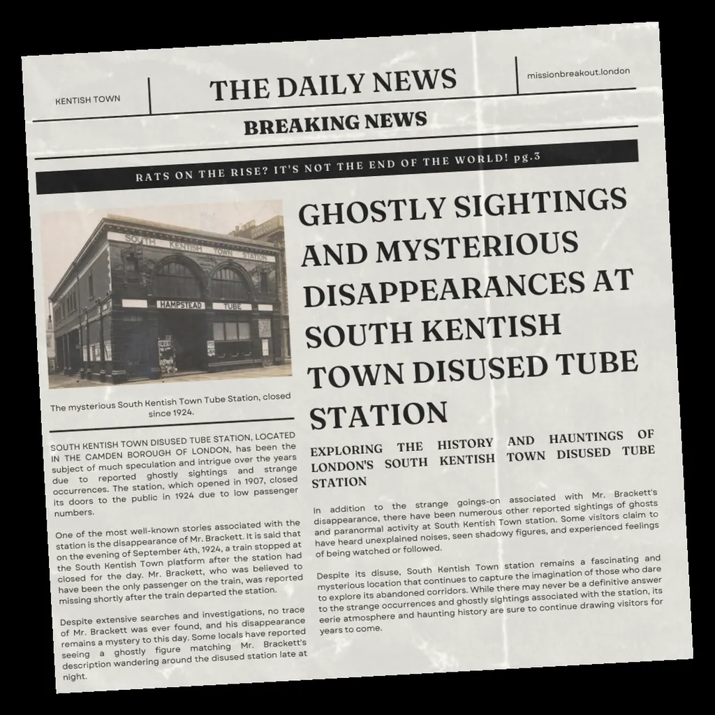 Escape room paranormal activity