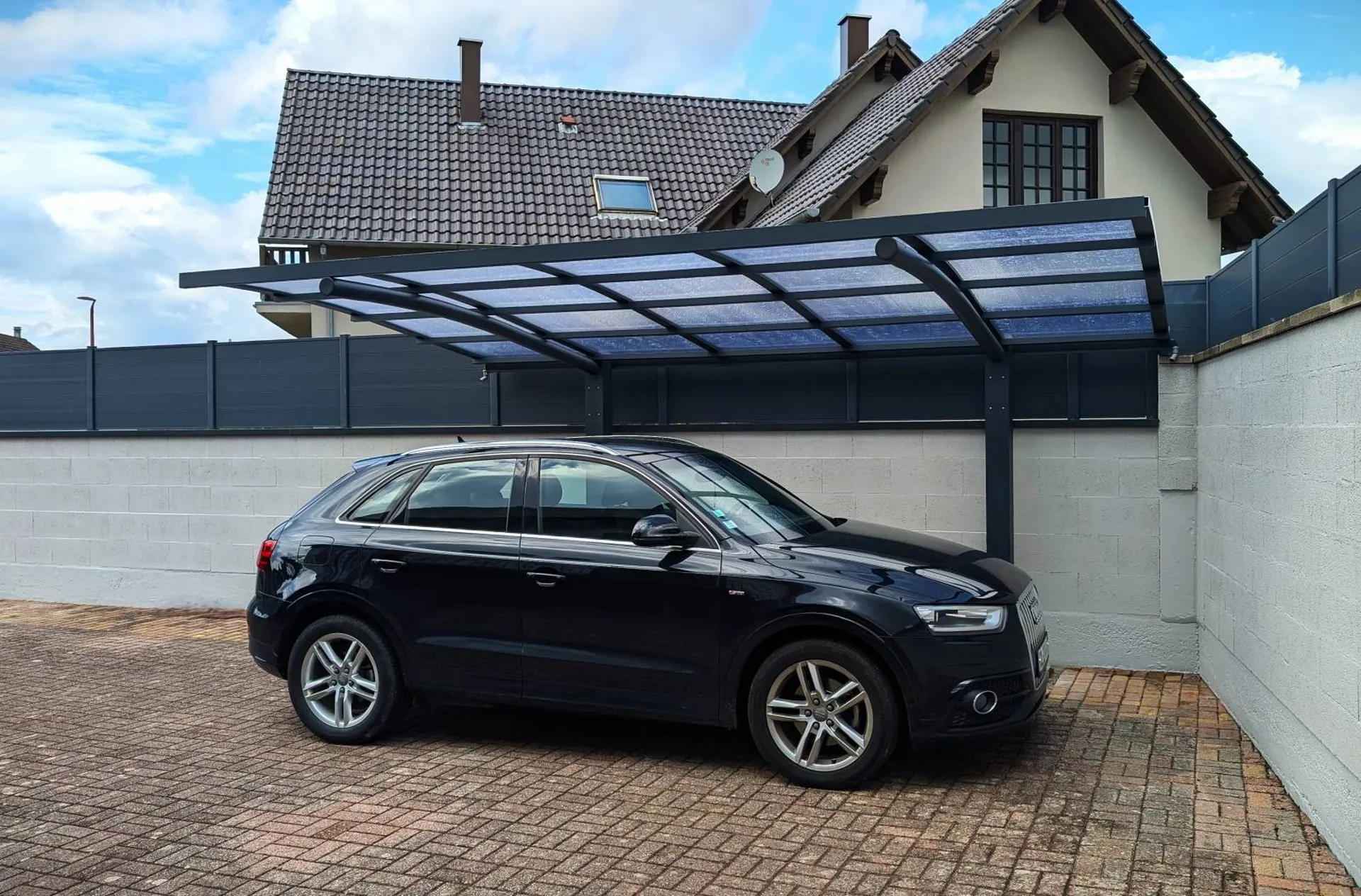 Carport sur 2 poteaux