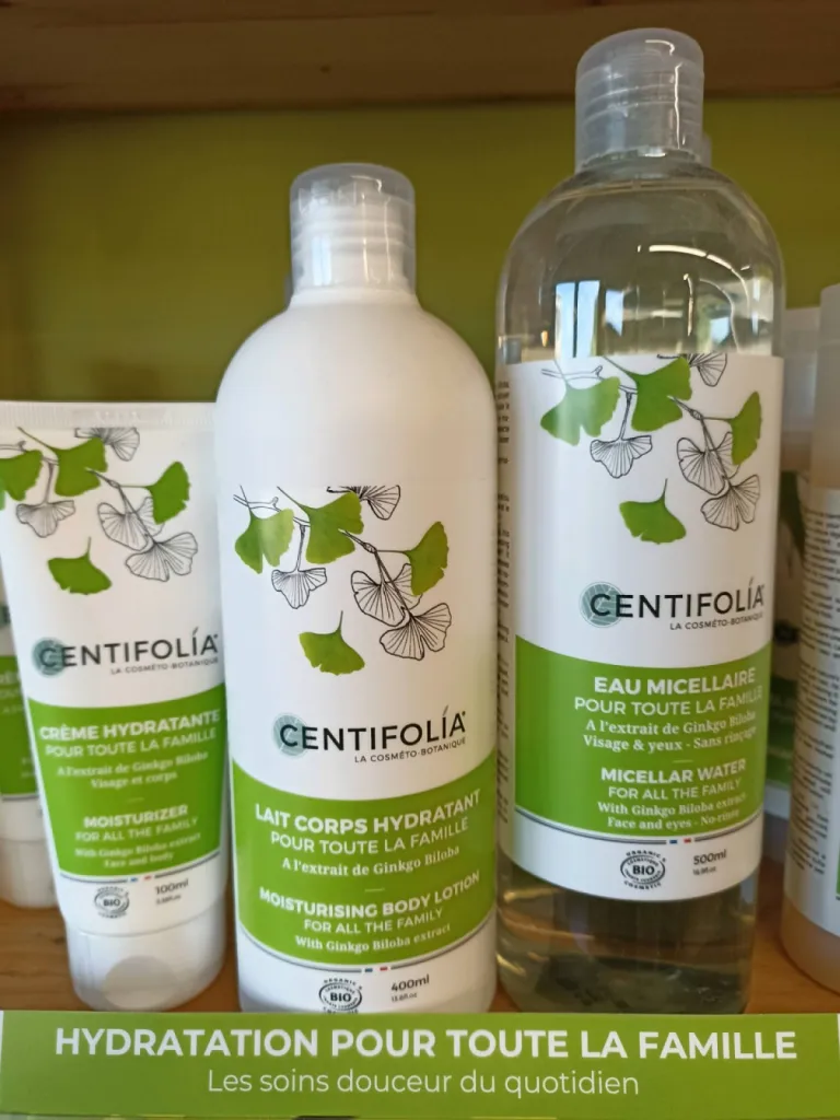 soin corps bio centifolia