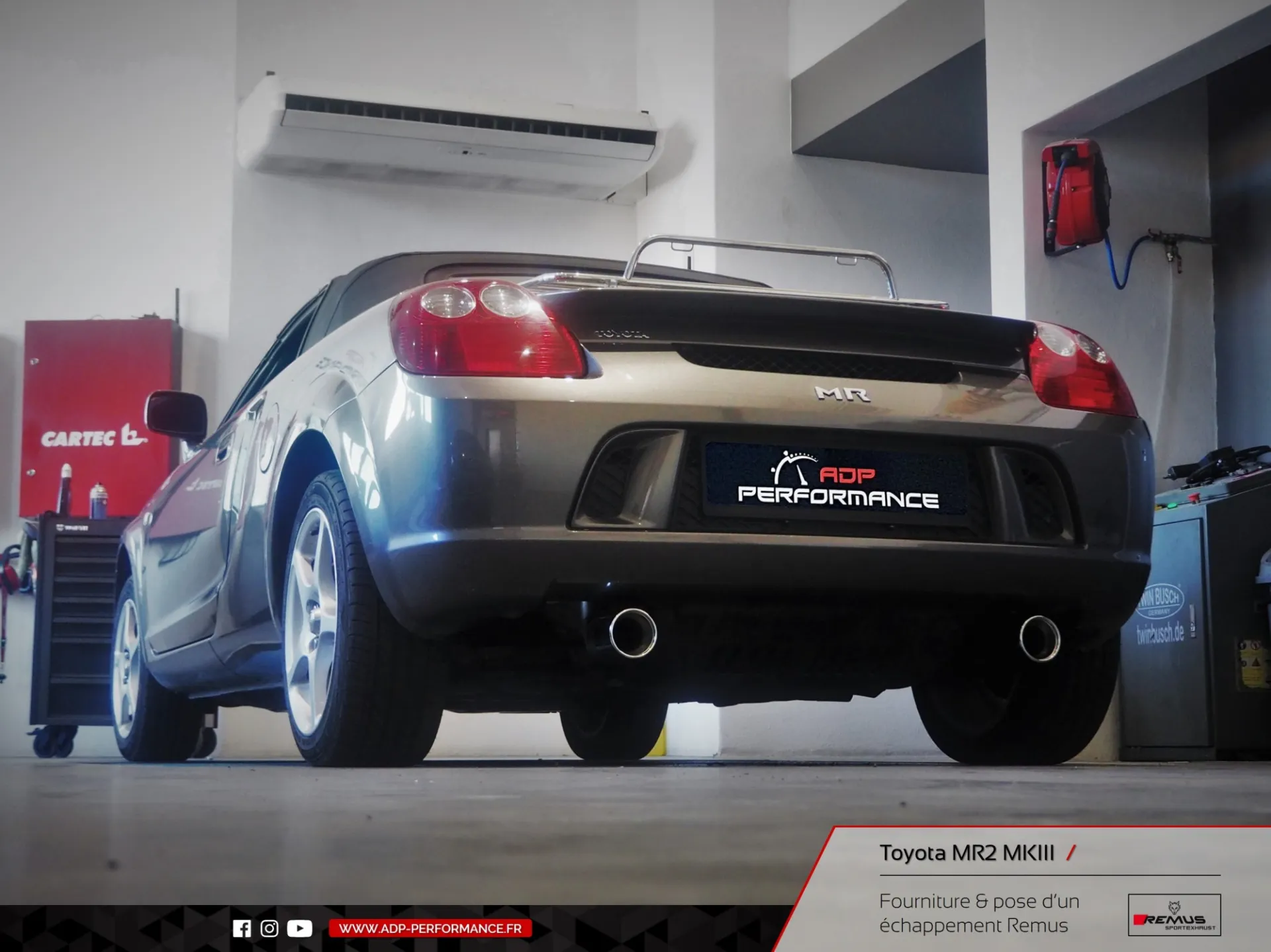 Ligne d'échappement Remus Avignon - Toyota MR2 MK3 - ADP Performance