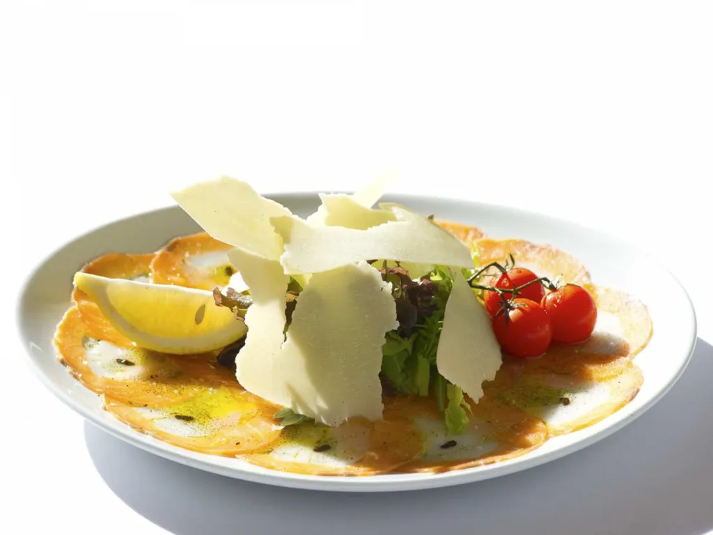 restaurant carpaccio de saumon