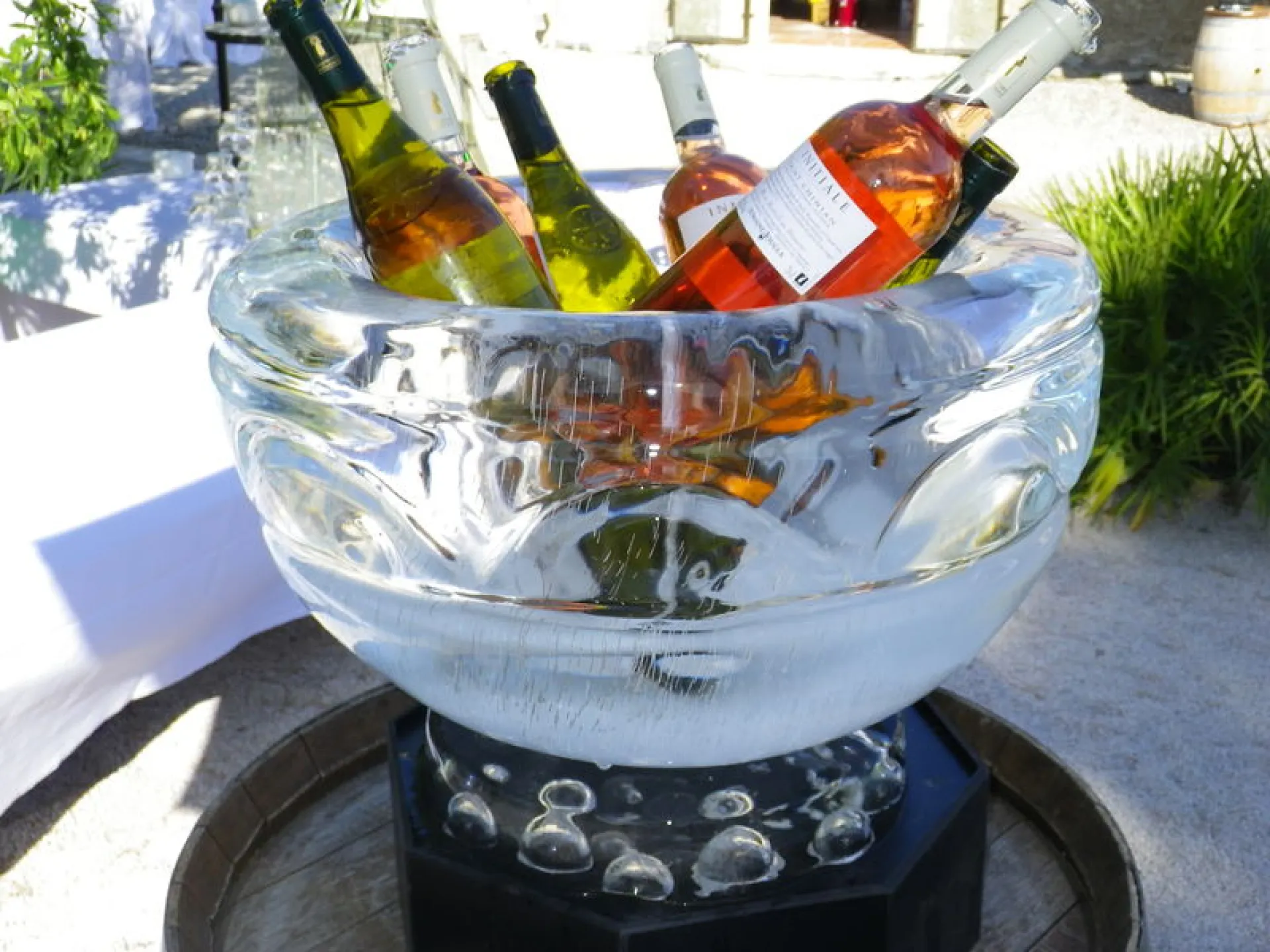 Vasque en glace pour ceremonie 33