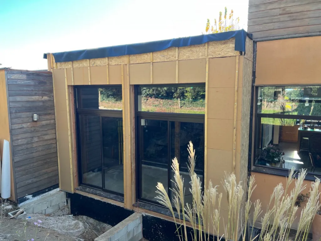 extension maison bardage bois aix en provence