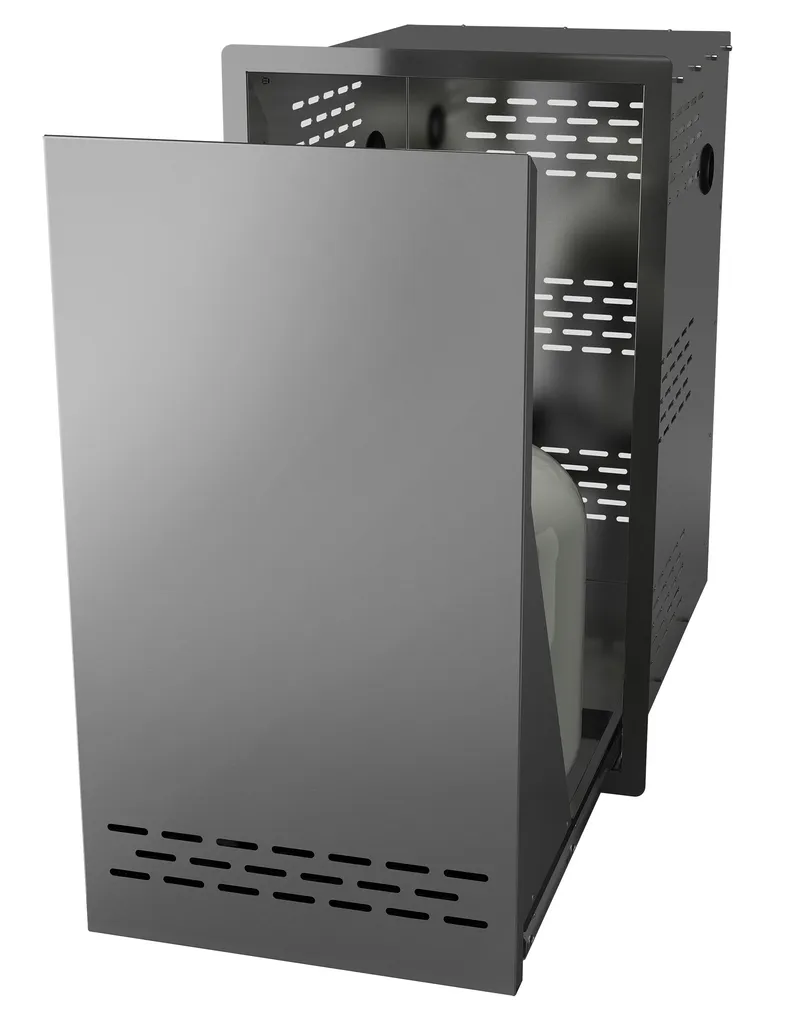 Porte ventilée pour un bouteille de Gaz