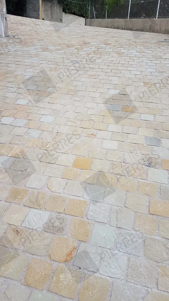pavé beige autobloquant antidérapant
