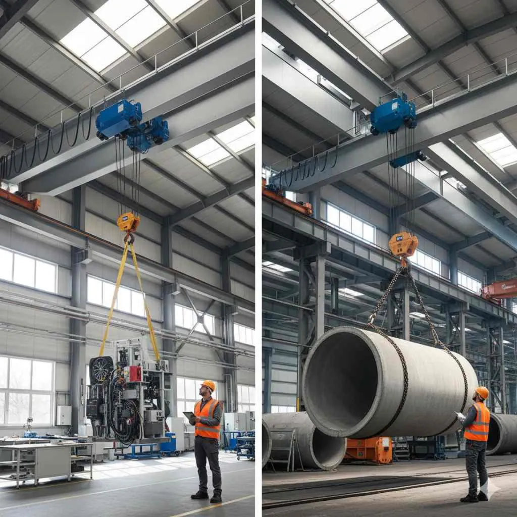 Installation de pont roulant monopoutre ou bipoutre avec AGM Levage