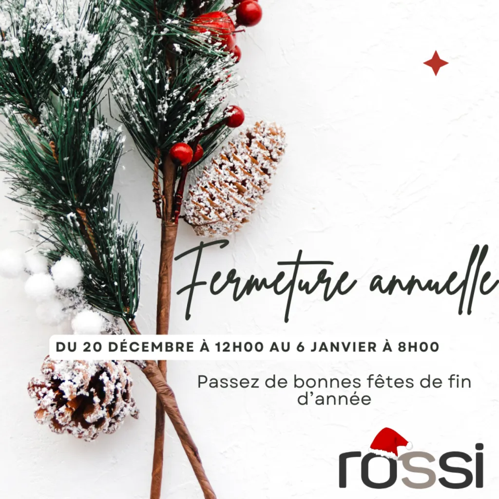 Fermeture pour les fêtes !