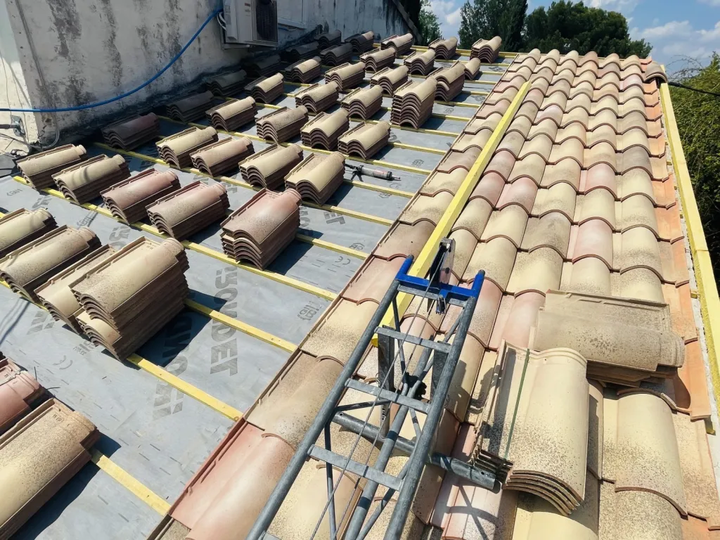 Remplacement d’une toiture de maison sur Aix en Provence