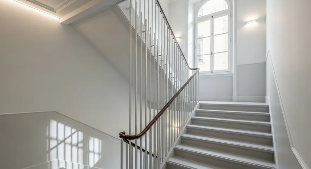 Moderniser et sécuriser la cage d'escalier par une rénovation parties communes d'immeuble en copropriété à Lyon et en région lyonnaise